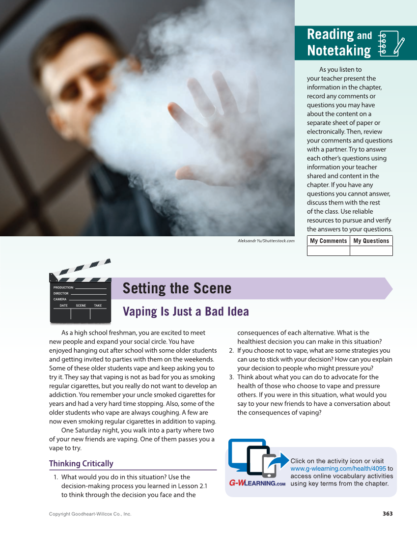 Comprehensive Health Skills 3e page 363