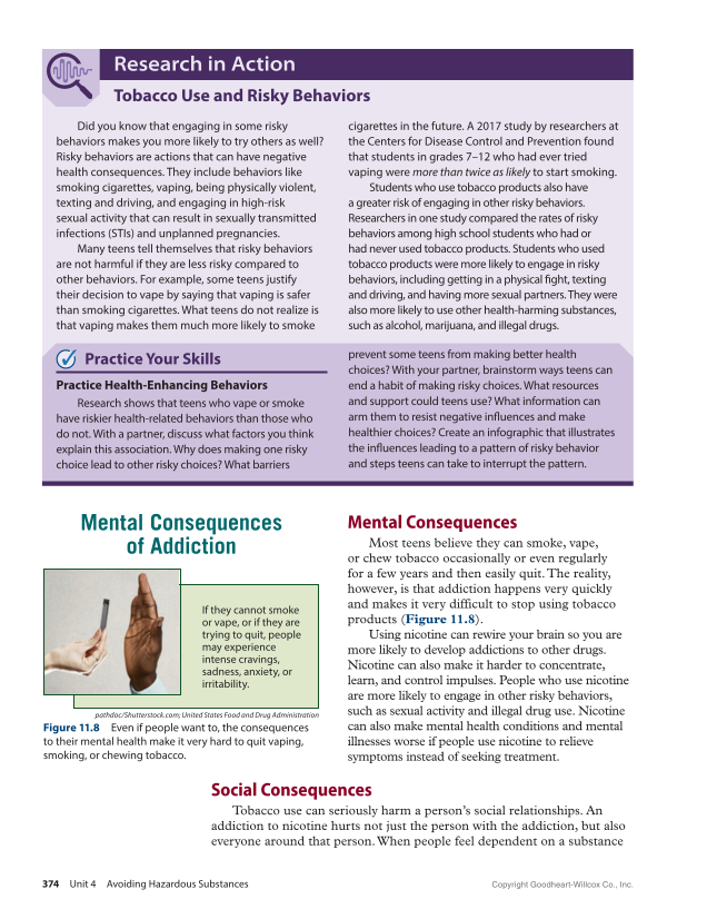 Comprehensive Health Skills 3e page 374