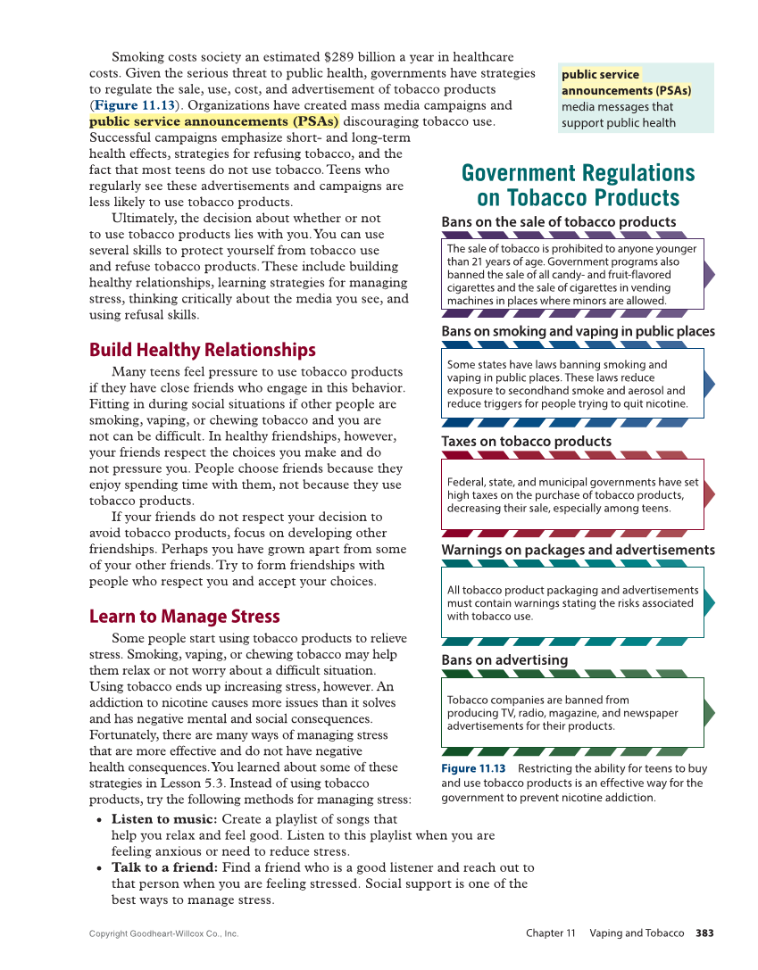 Comprehensive Health Skills 3e page 383
