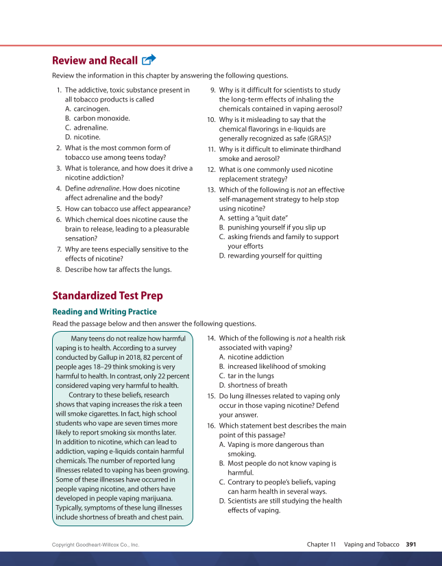 Comprehensive Health Skills 3e page 391