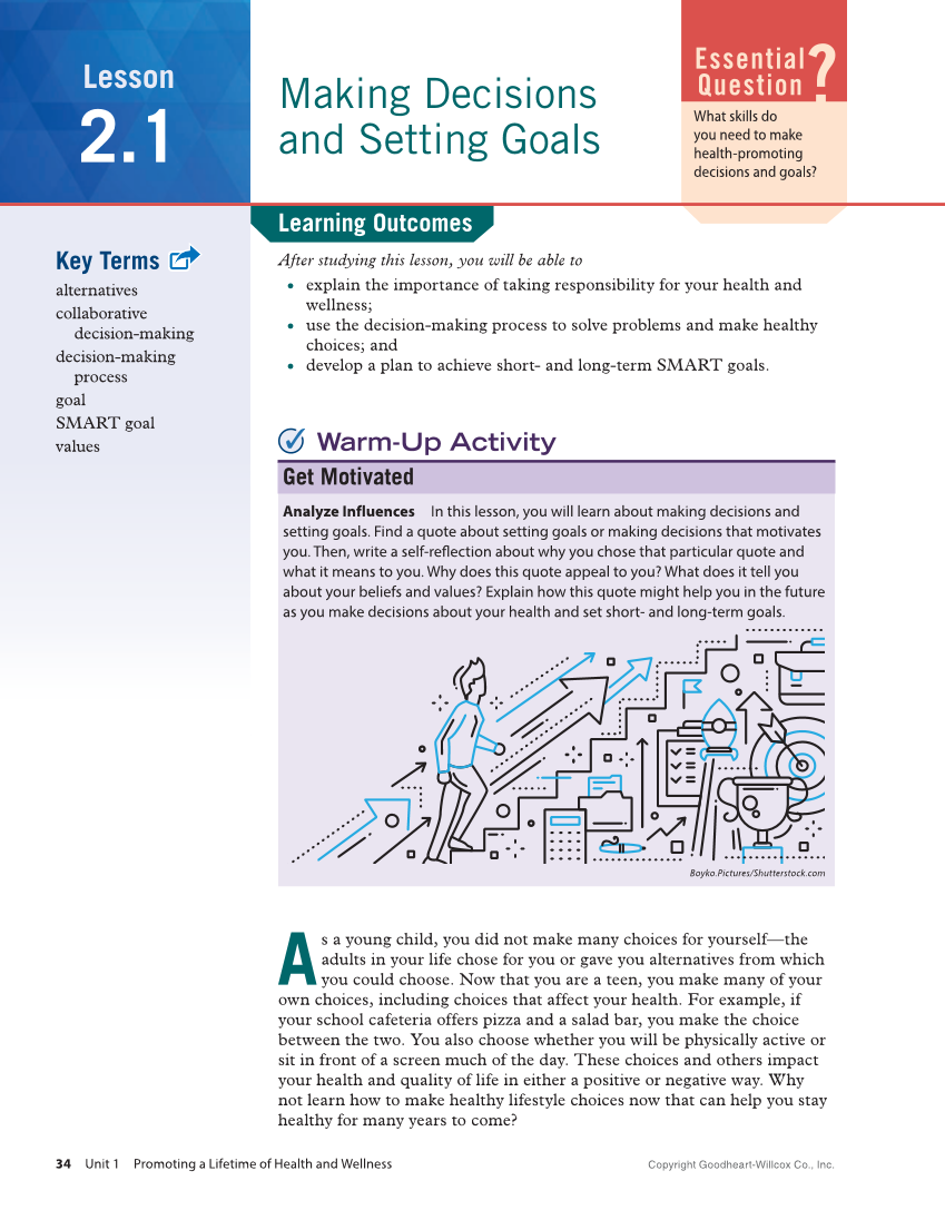 Comprehensive Health Skills 3e page 34
