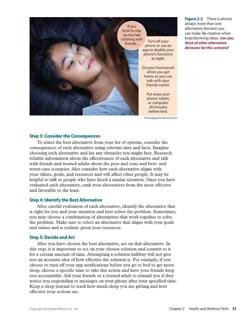 Comprehensive Health Skills 3e page 37