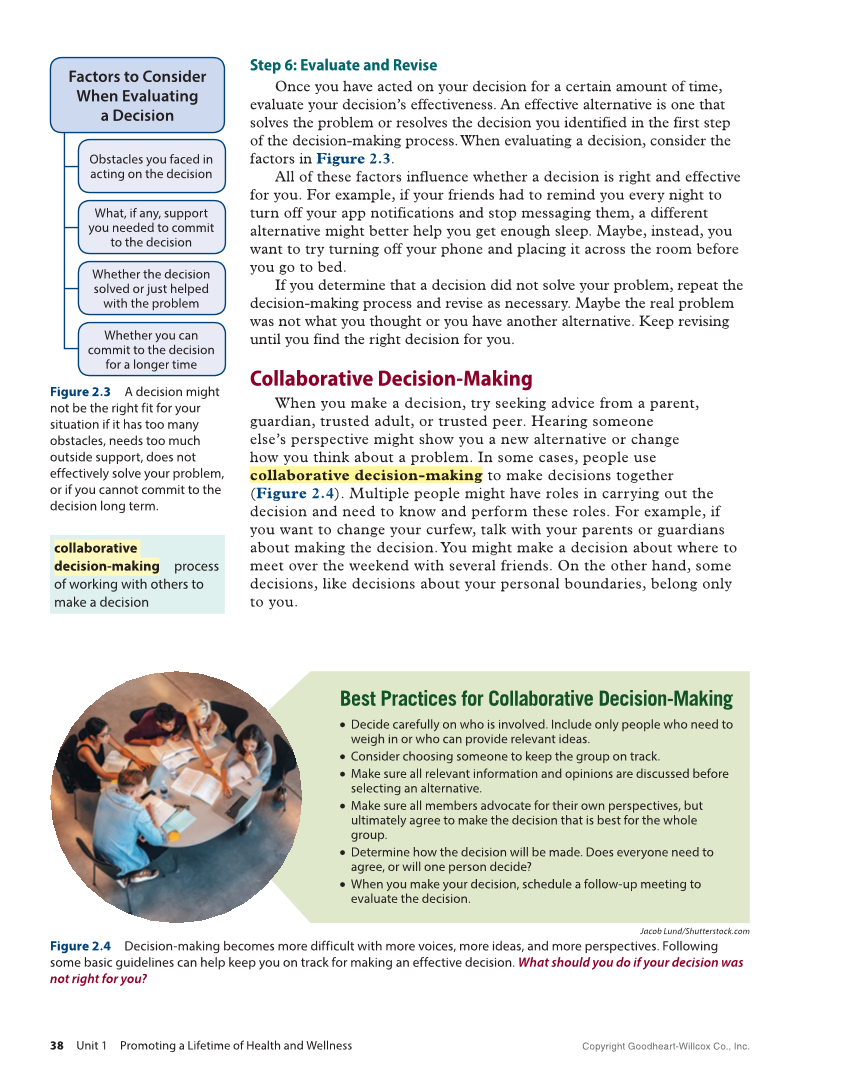 Comprehensive Health Skills 3e page 38