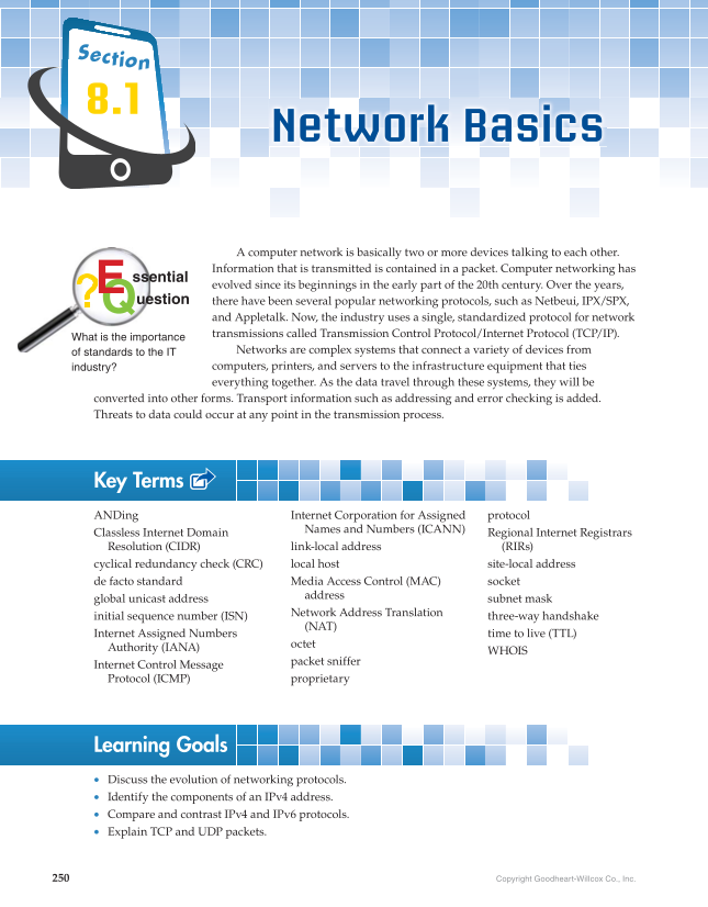 Principles of Cybersecurity, 1st Edition page 250