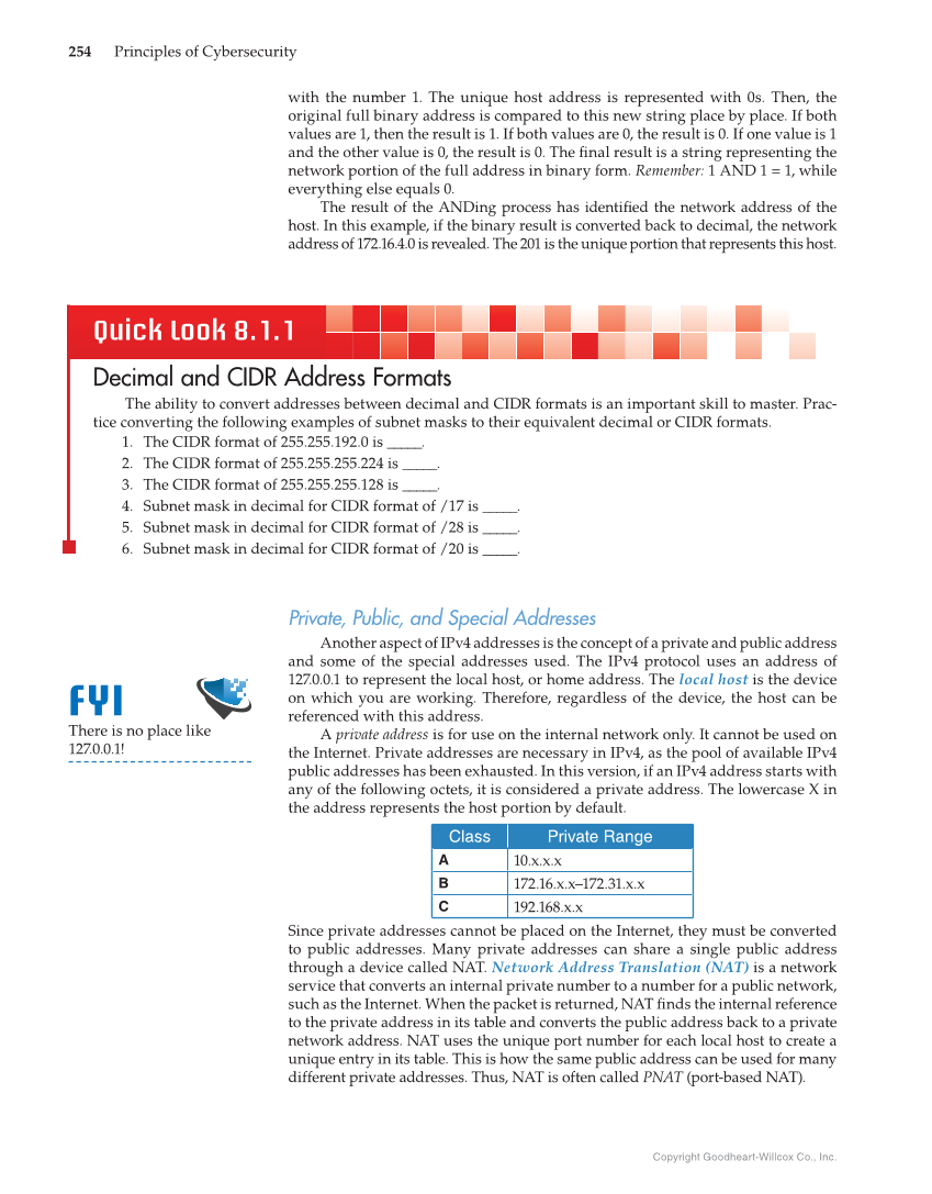 Principles of Cybersecurity, 1st Edition page 254