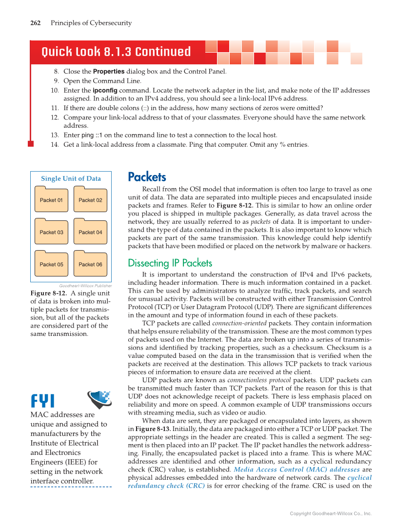Principles of Cybersecurity, 1st Edition page 262
