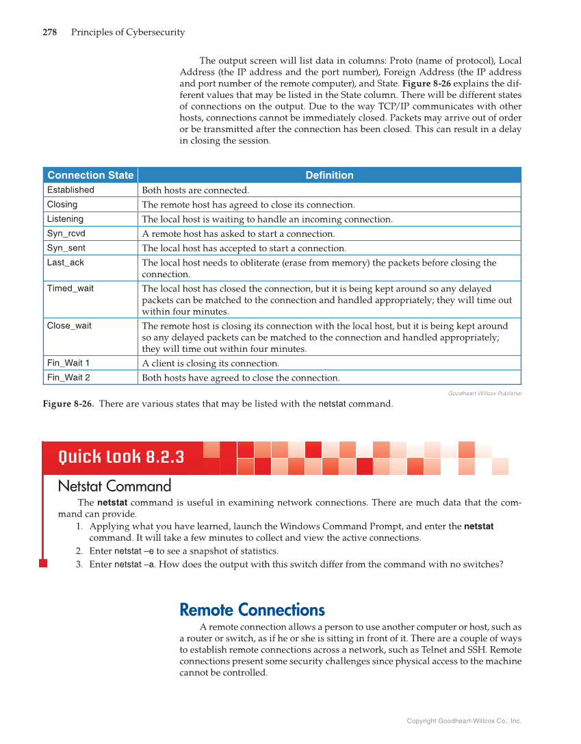 Principles of Cybersecurity, 1st Edition page 278