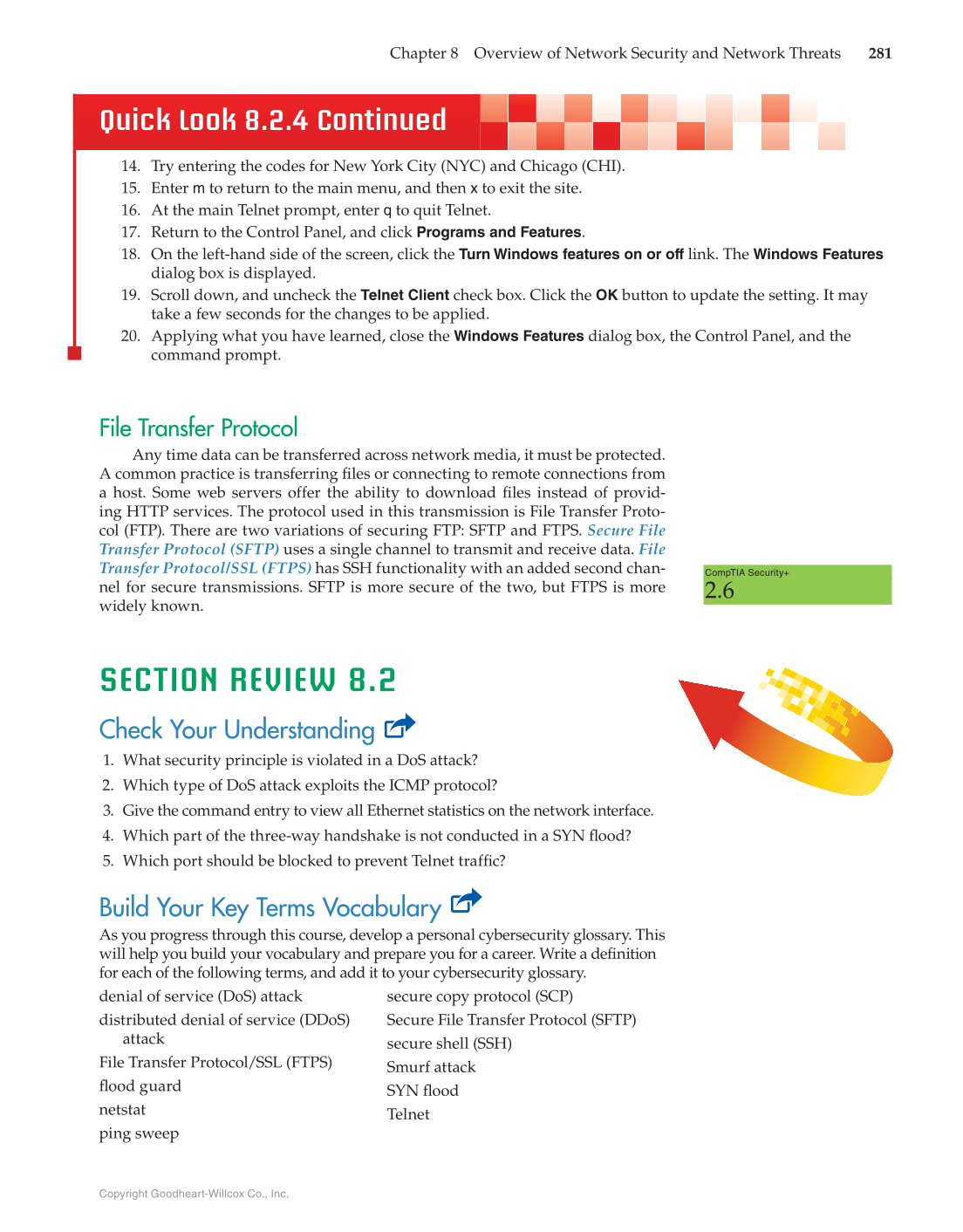 Principles of Cybersecurity, 1st Edition page 281