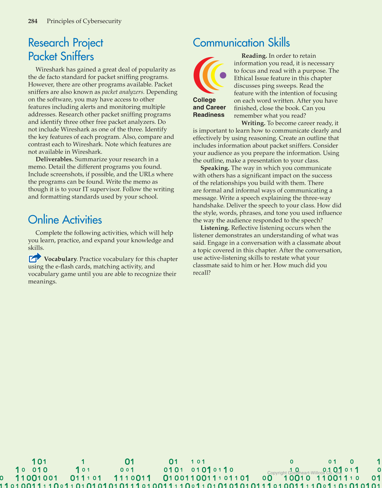 Principles of Cybersecurity, 1st Edition page 284