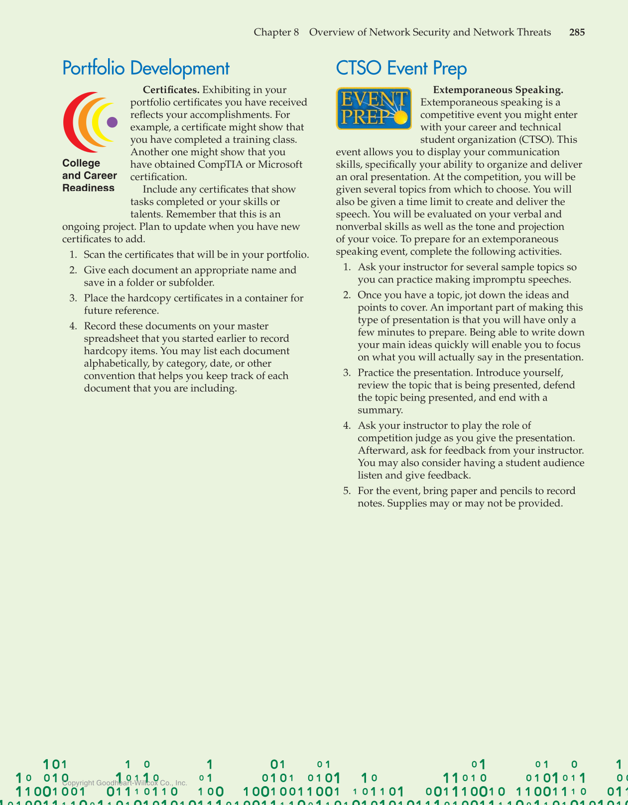 Principles of Cybersecurity, 1st Edition page 285
