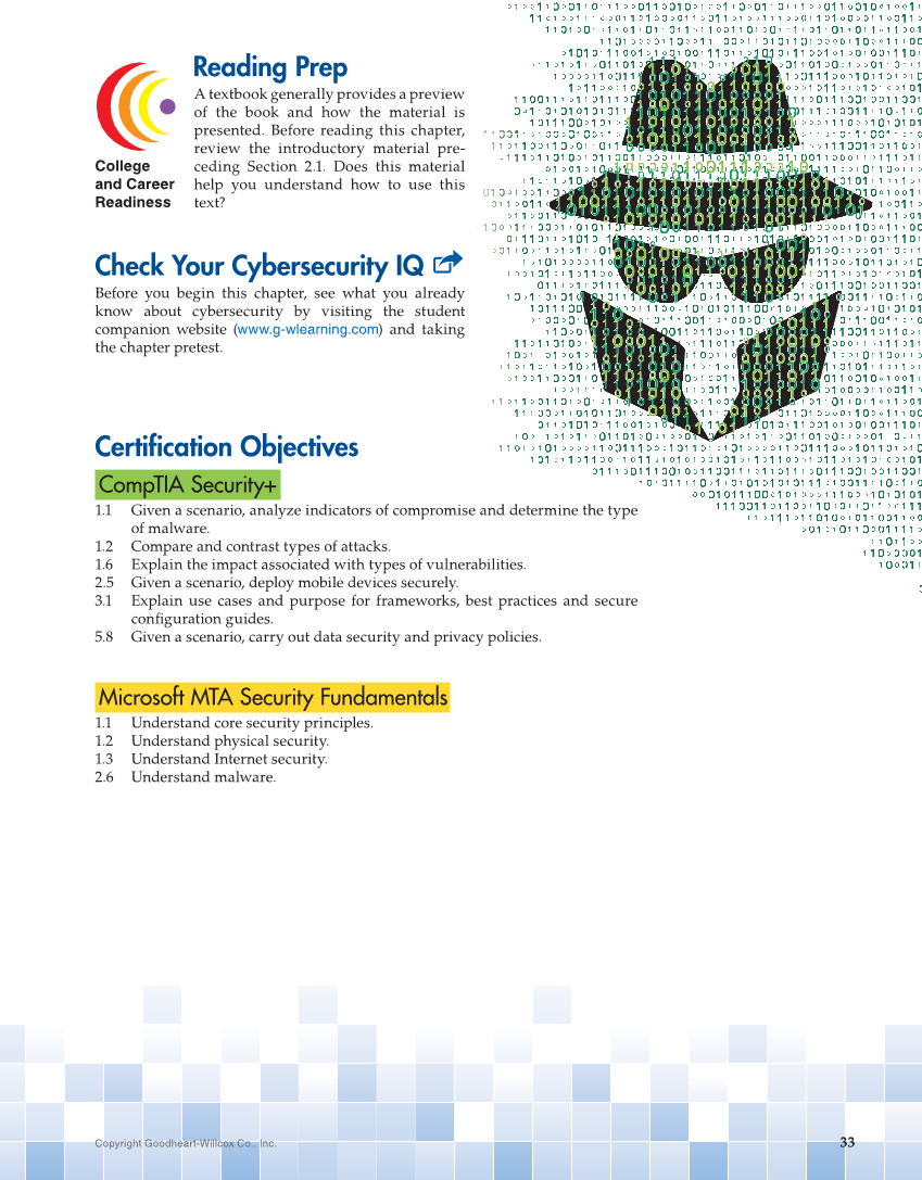Principles of Cybersecurity, 1st Edition page 33