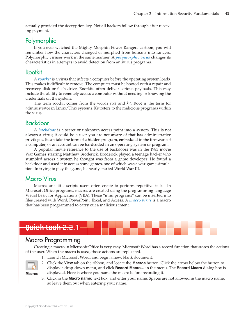 Principles of Cybersecurity, 1st Edition page 43