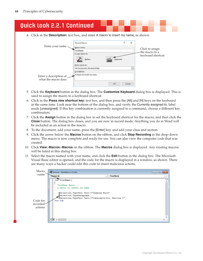 Principles of Cybersecurity, 1st Edition page 44