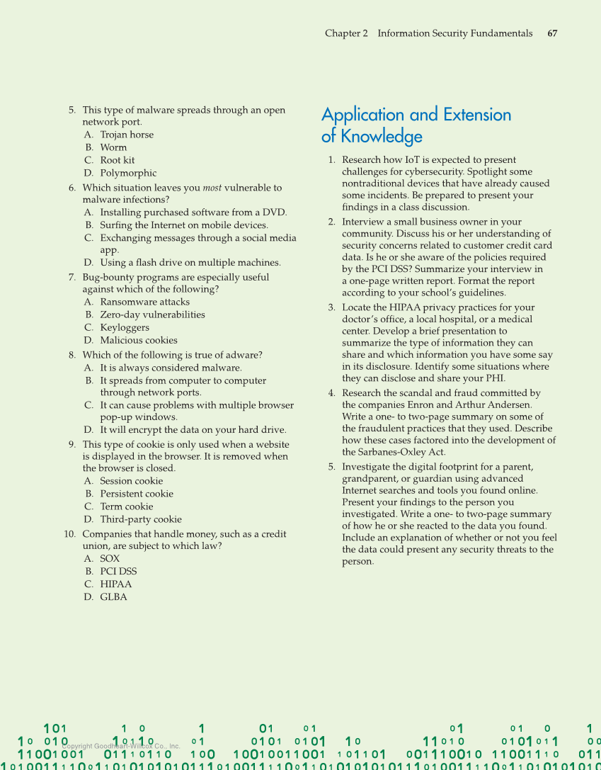 Principles of Cybersecurity, 1st Edition page 67