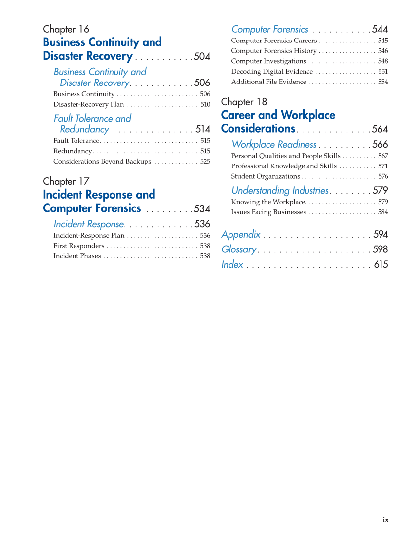 Principles of Cybersecurity, 1st Edition page ix