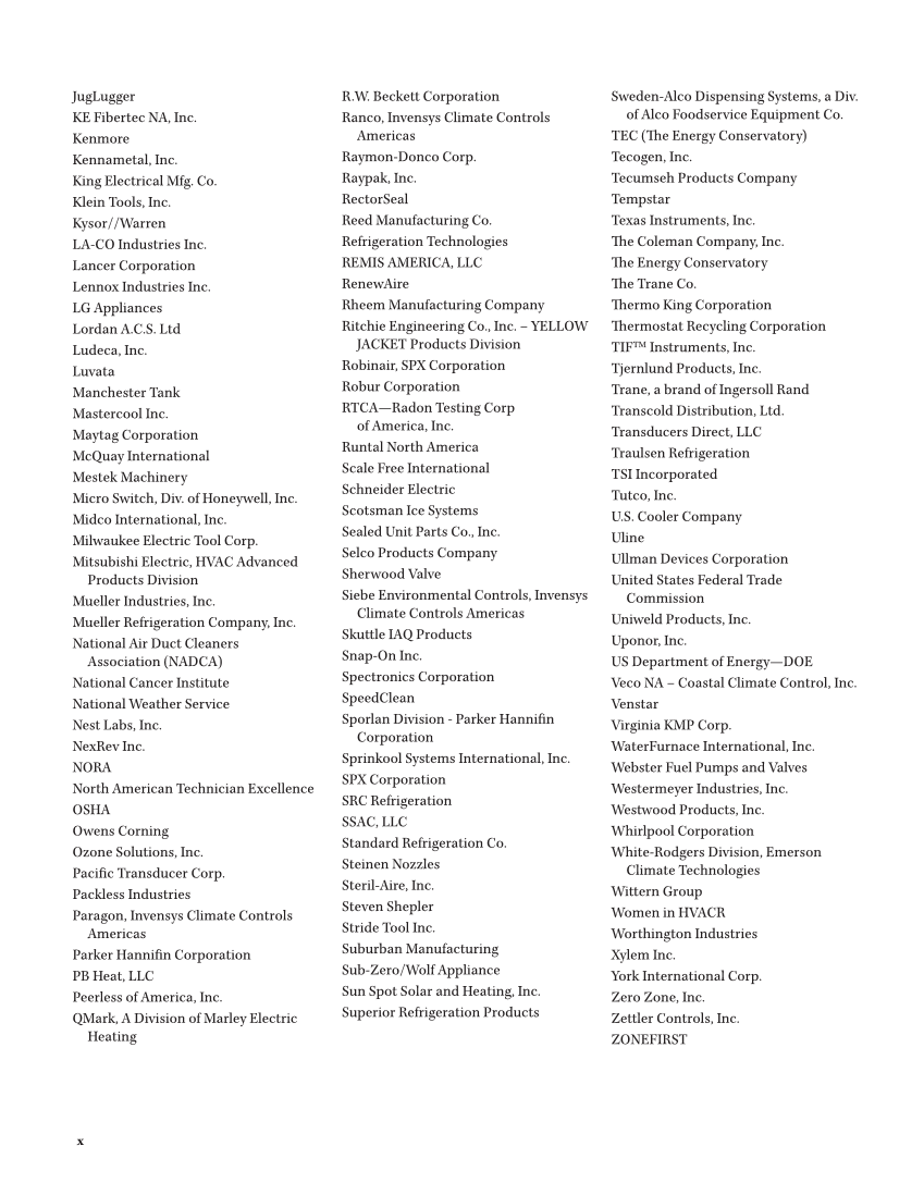 Modern Refrigeration and Air Conditioning, 21st Edition, Online Textbook page x