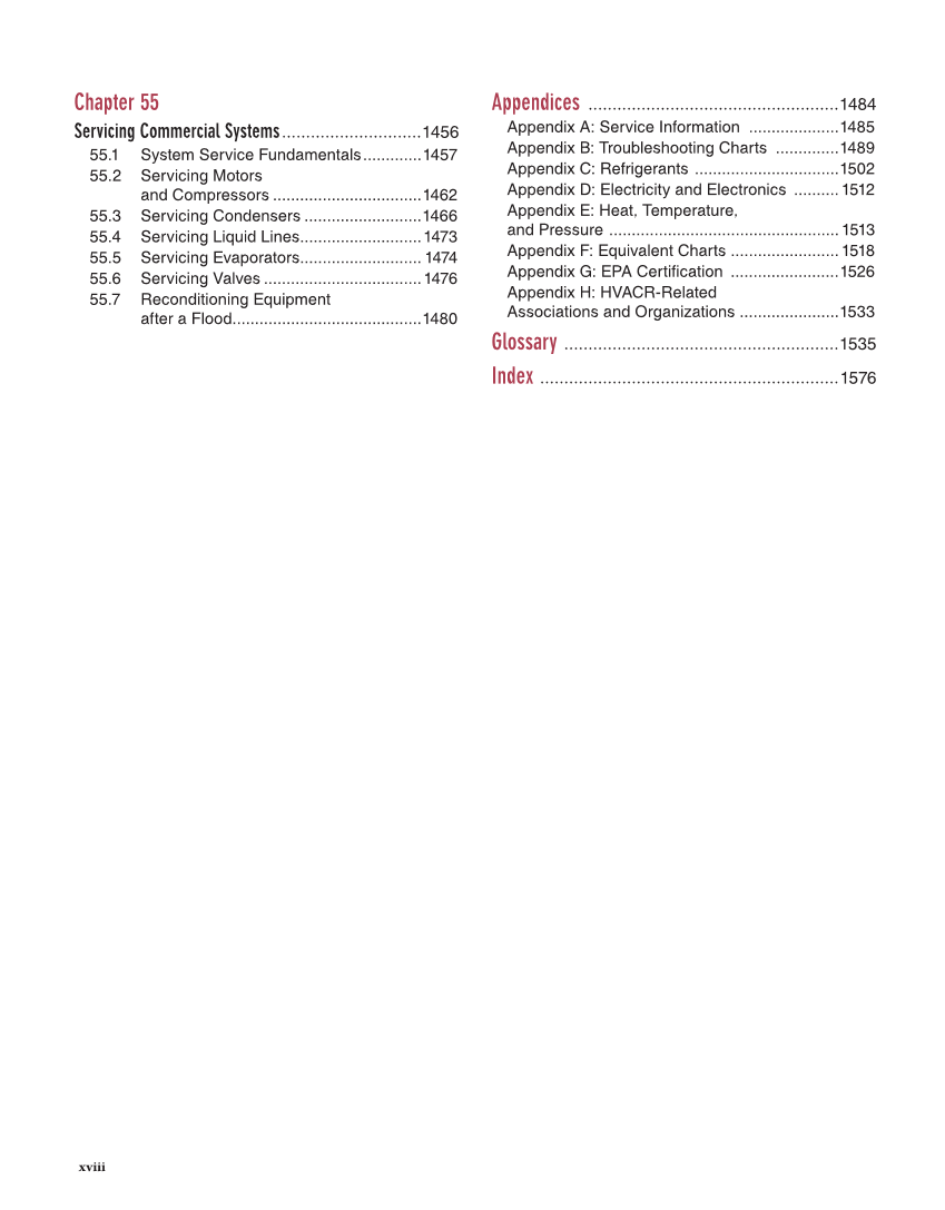 Modern Refrigeration and Air Conditioning, 21st Edition, Online Textbook page xviii