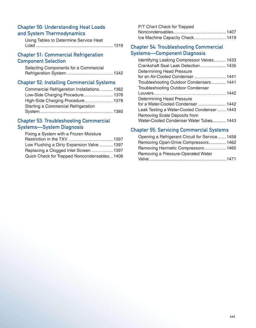 Modern Refrigeration and Air Conditioning, 21st Edition, Online Textbook page xxi