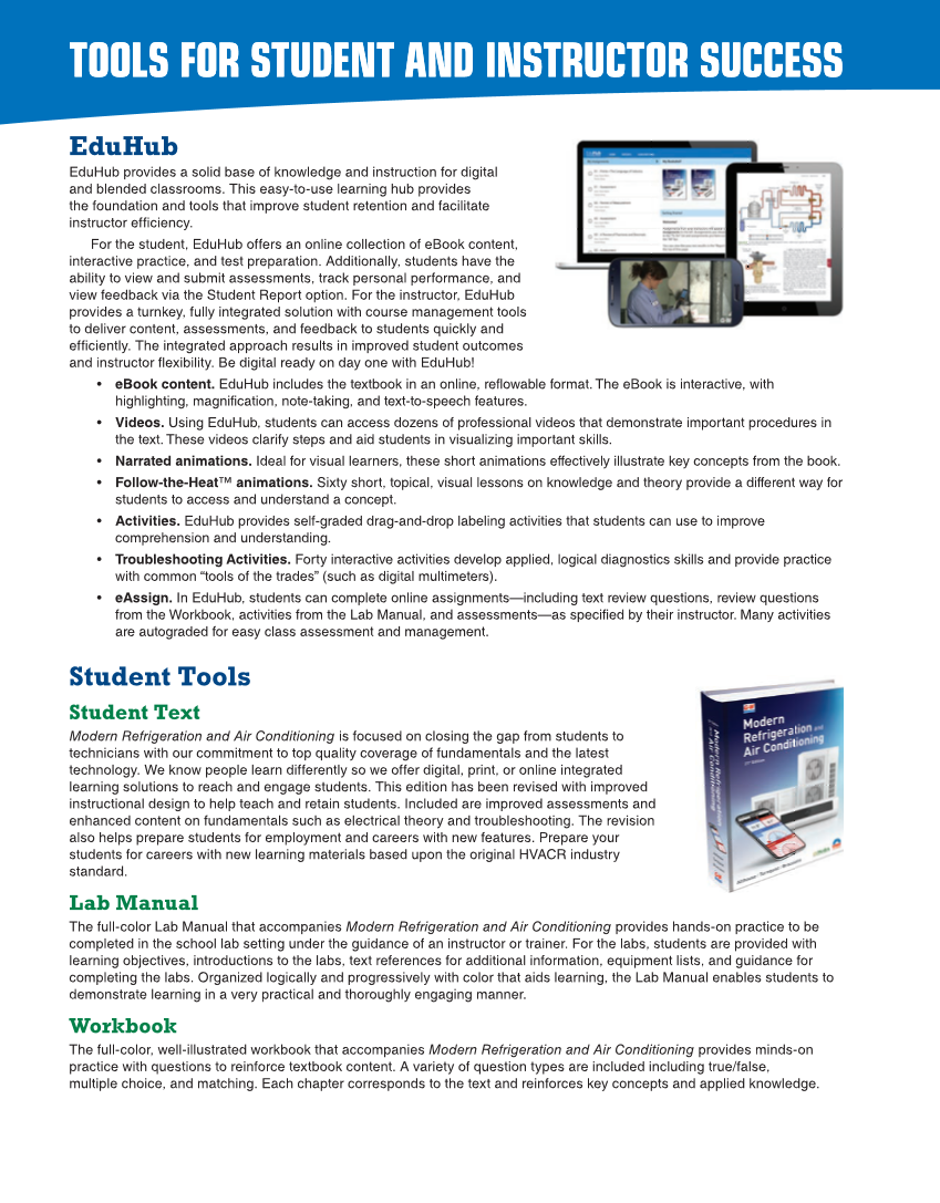 Modern Refrigeration and Air Conditioning, 21st Edition, Online Textbook page M6