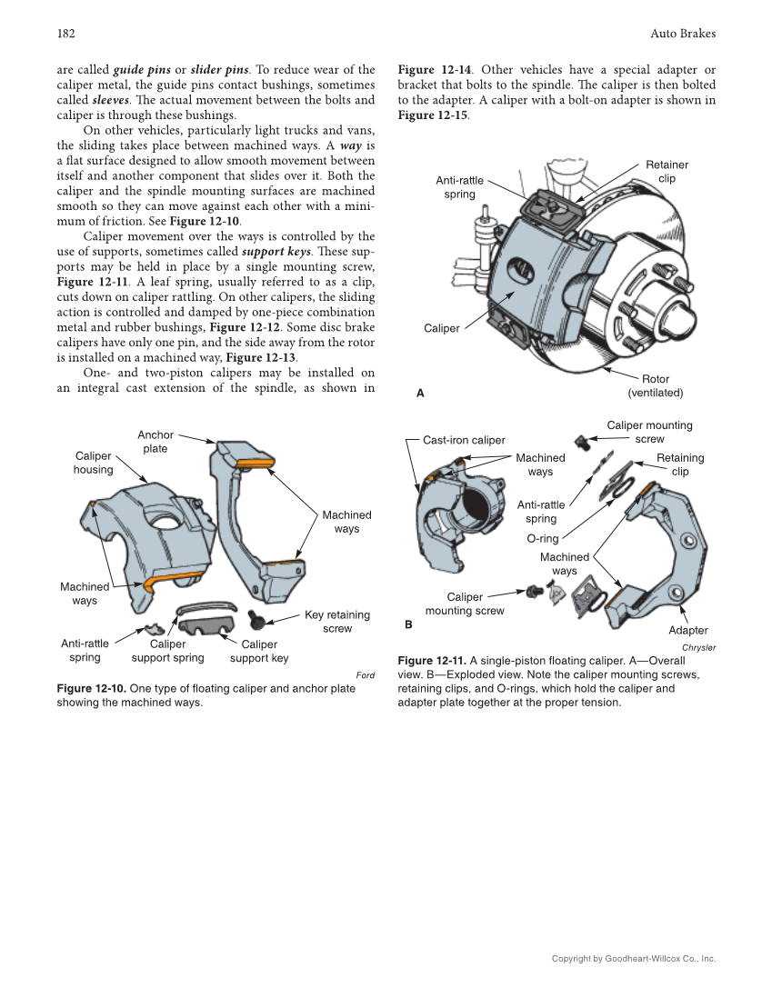 Auto Brakes, 5th Edition, Online Textbook page 182