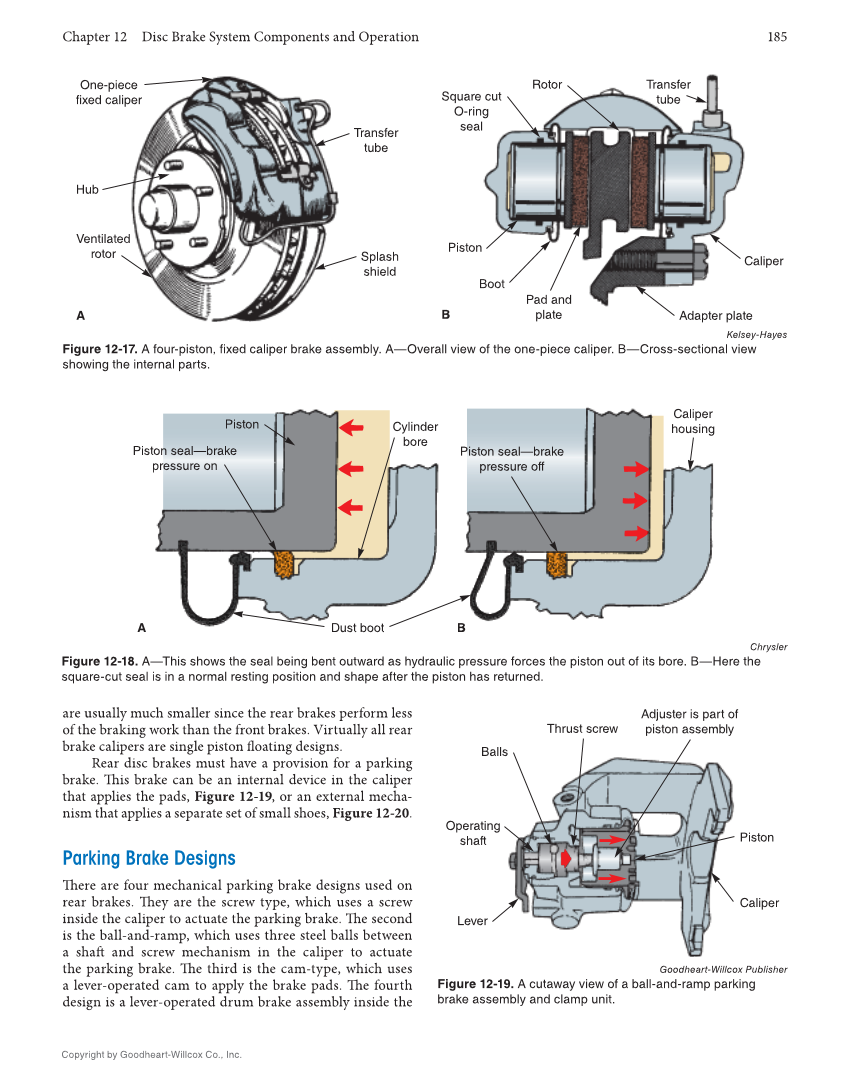 Auto Brakes, 5th Edition, Online Textbook page 185
