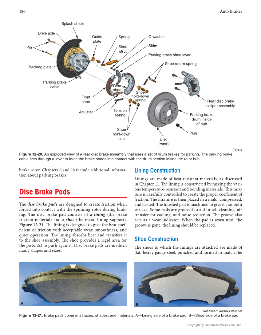Auto Brakes, 5th Edition, Online Textbook page 186