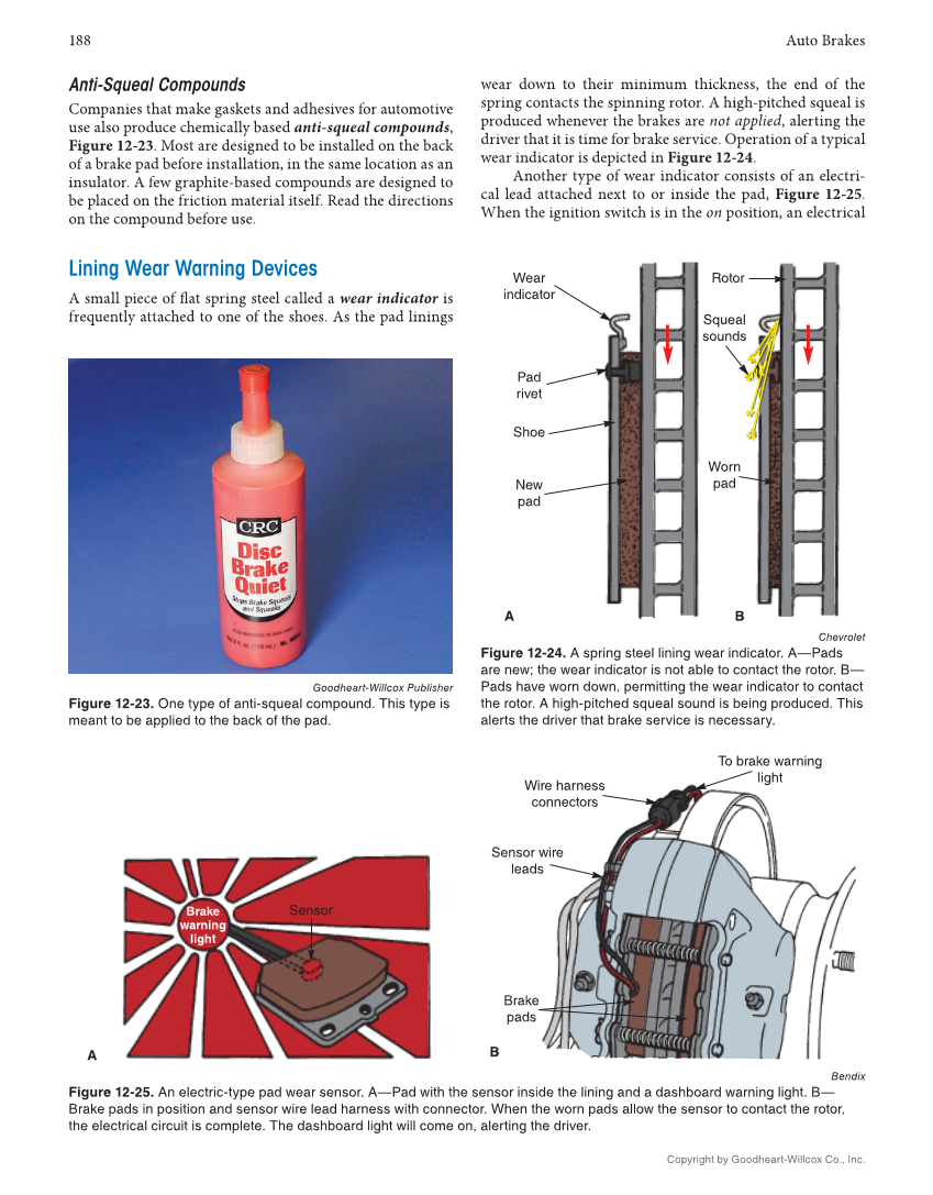 Auto Brakes, 5th Edition, Online Textbook page 188