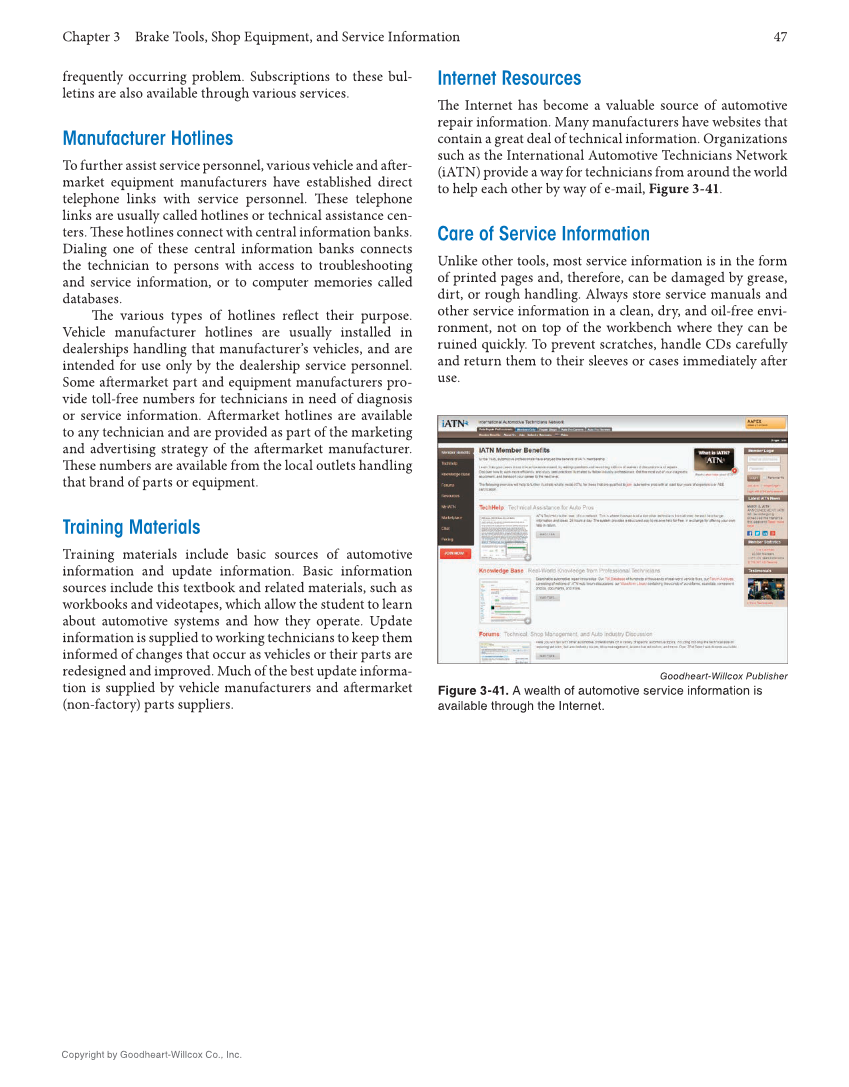 Auto Brakes, 5th Edition, Online Textbook page 47
