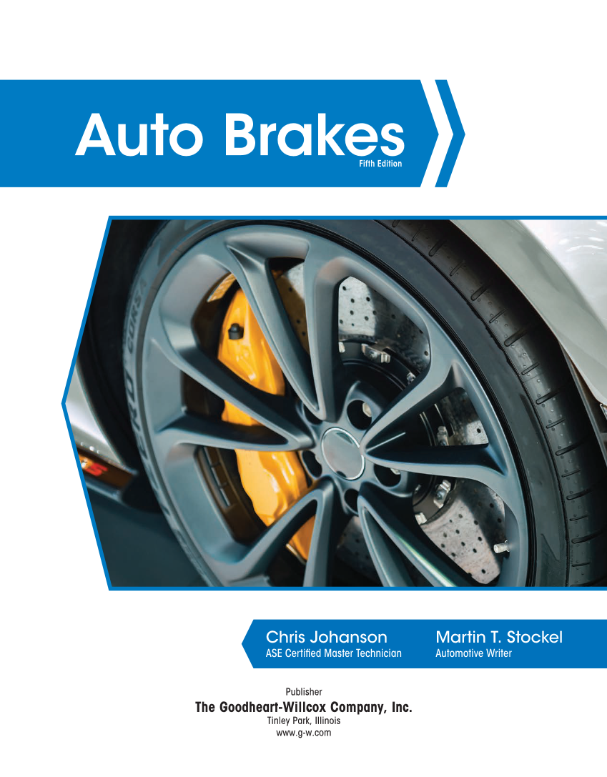 Auto Brakes, 5th Edition, Online Textbook page i