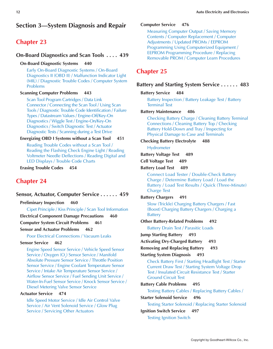 Auto Electricity and Electronics, 6th Edition page 12