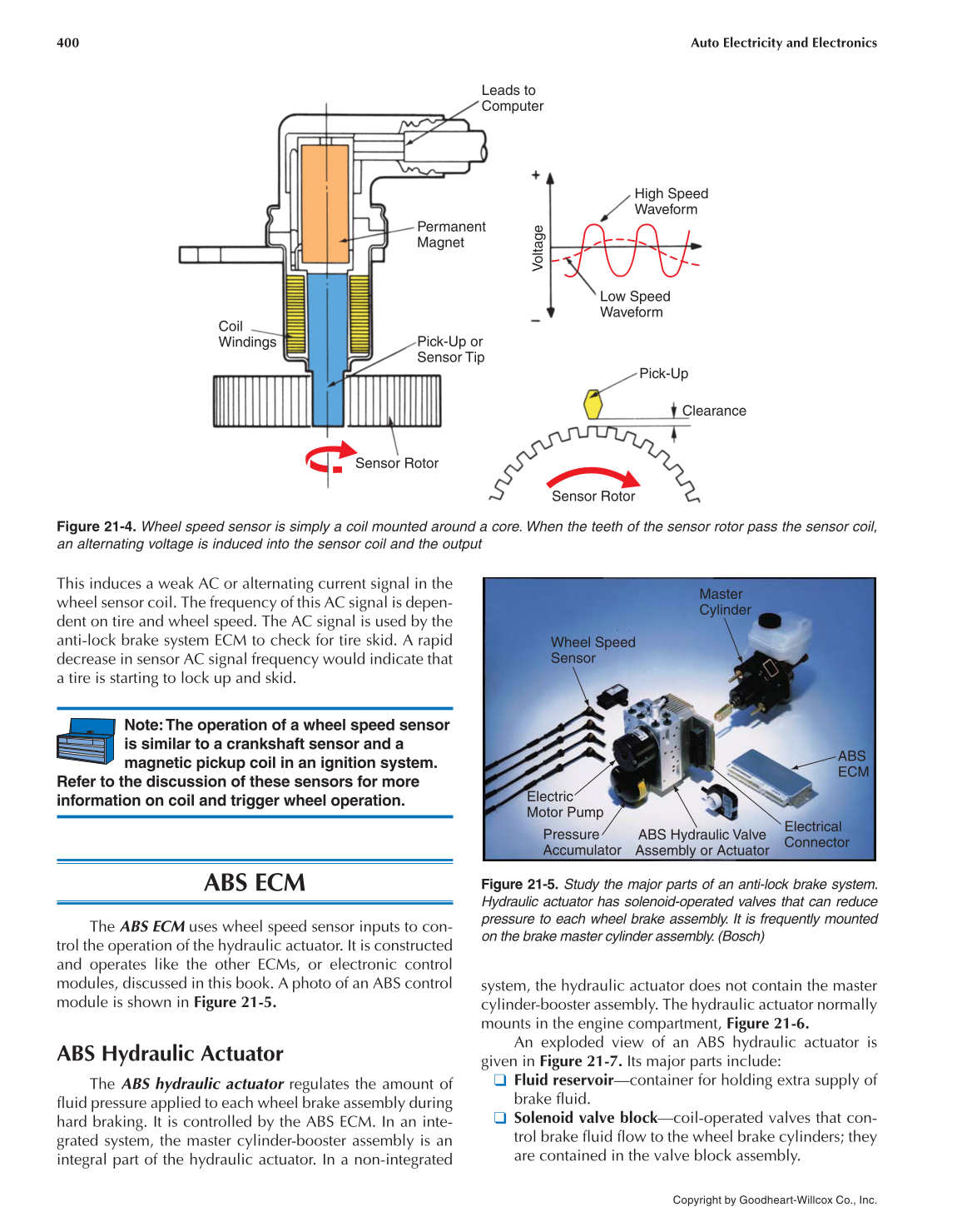 Auto Electricity and Electronics, 6th Edition page 400