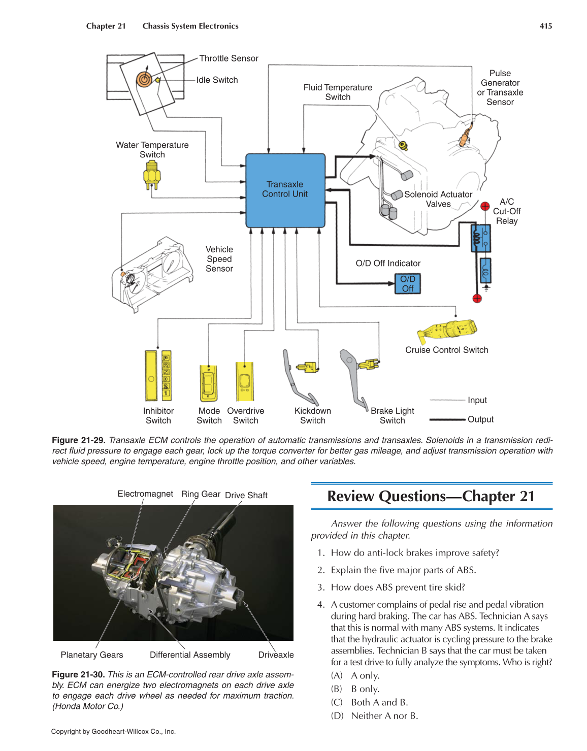 Auto Electricity and Electronics, 6th Edition page 415