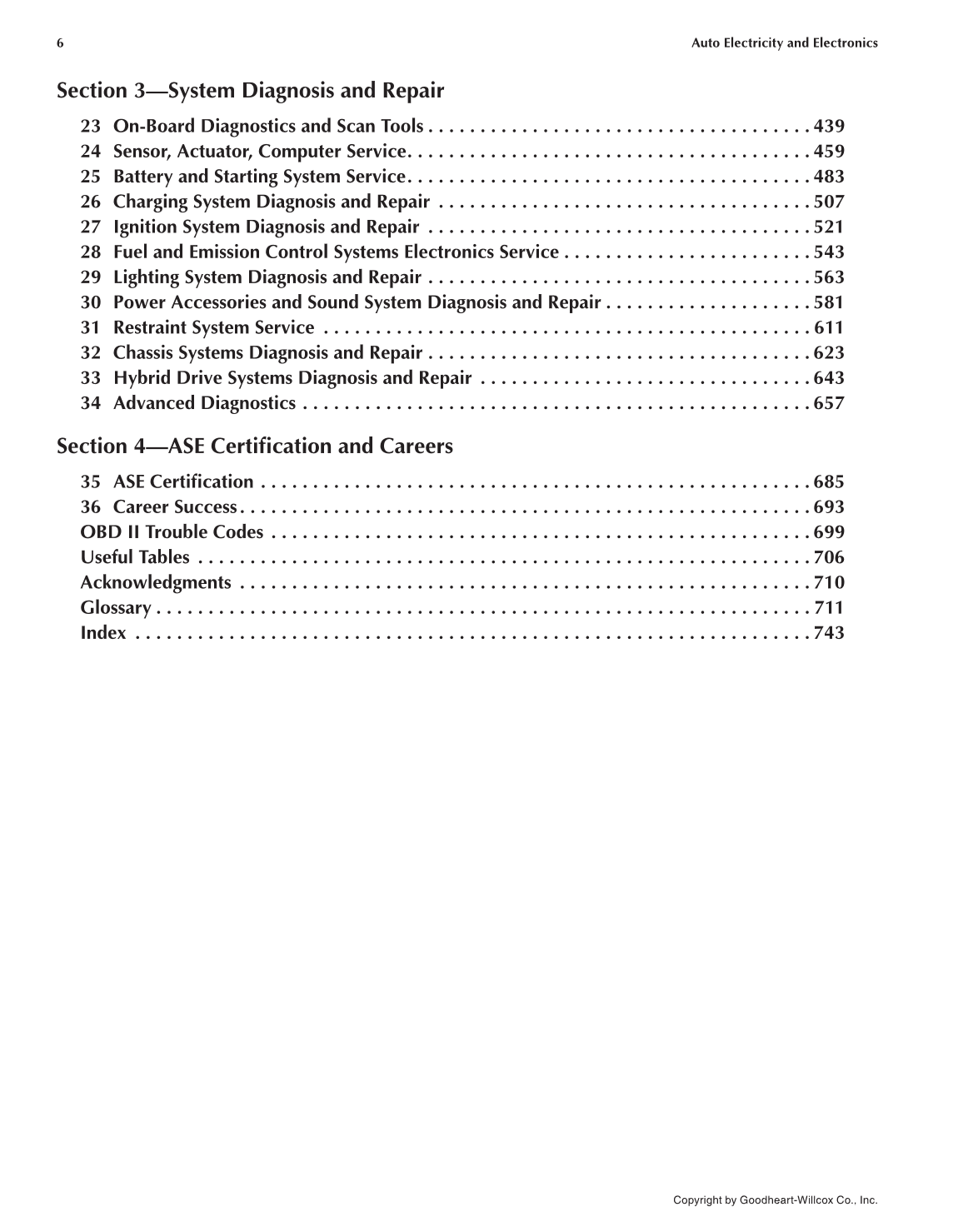 Auto Electricity and Electronics, 6th Edition page 6