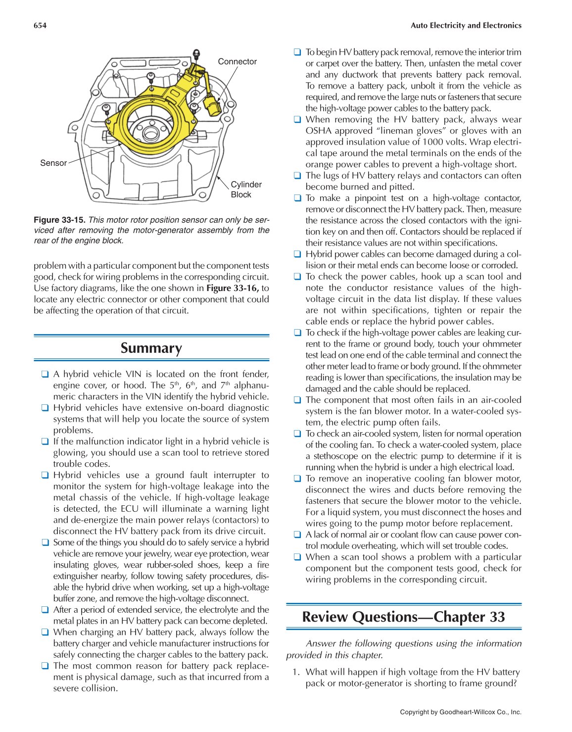 Auto Electricity and Electronics, 6th Edition page 654