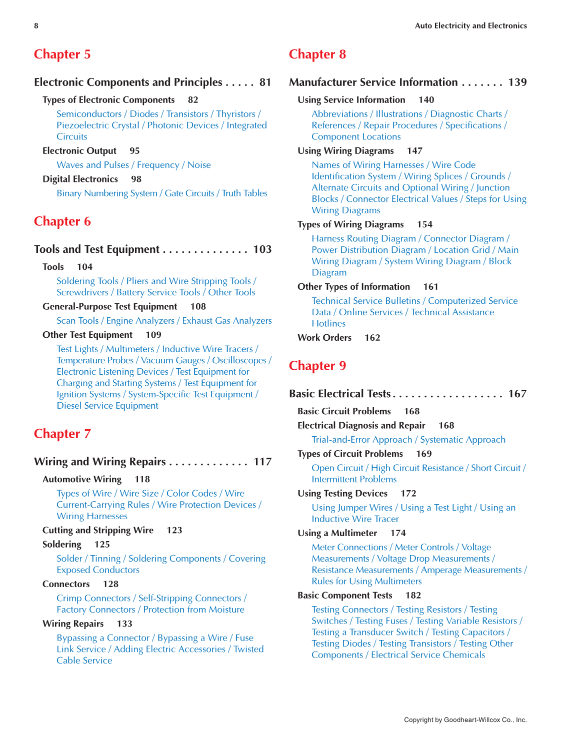 Auto Electricity and Electronics, 6th Edition page 8