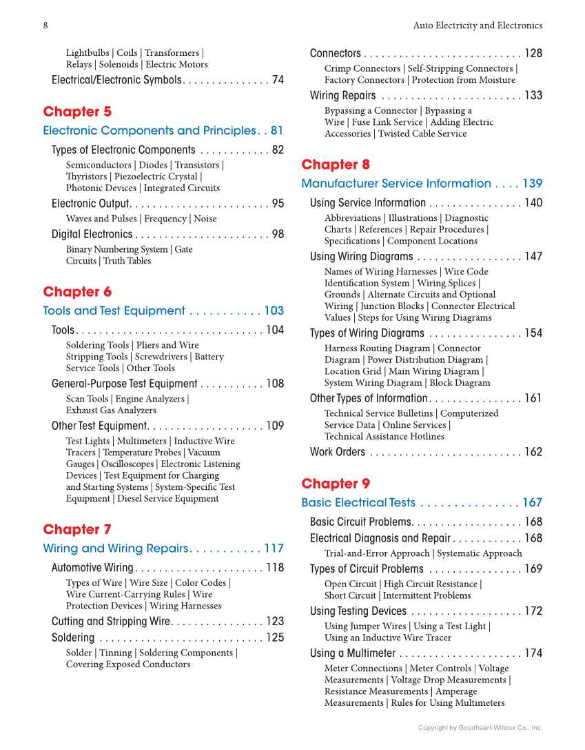 Auto Electricity and Electronics, 7th Edition, Online Textbook page 8