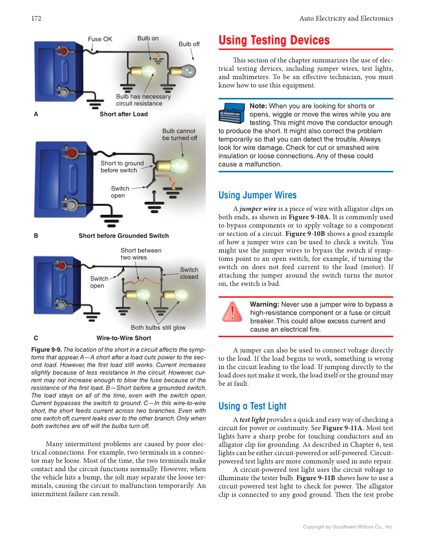Auto Electricity and Electronics, 7th Edition, Online Textbook page 172