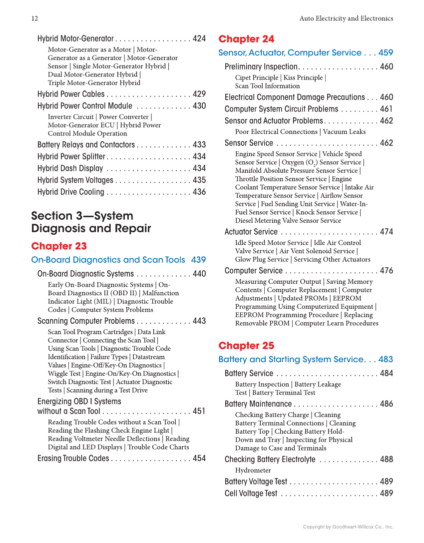 Auto Electricity and Electronics, 7th Edition, Online Textbook page 12