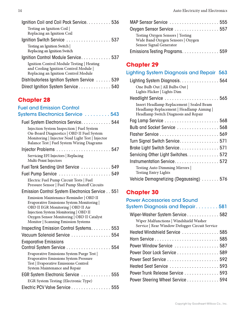 Auto Electricity and Electronics, 7th Edition, Online Textbook page 14