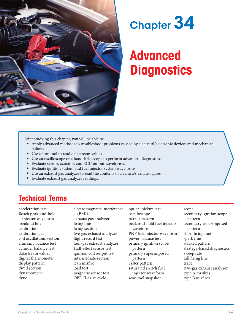 Auto Electricity and Electronics, 7th Edition, Online Textbook page 657