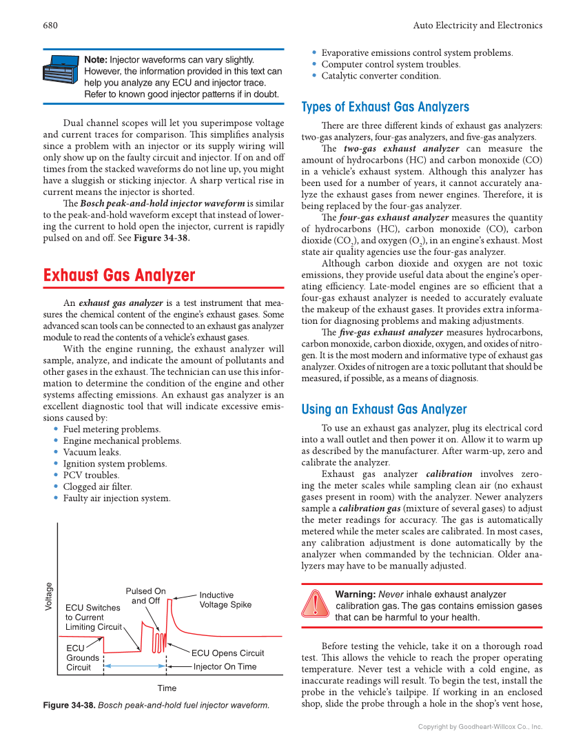 Auto Electricity and Electronics, 7th Edition, Online Textbook page 680