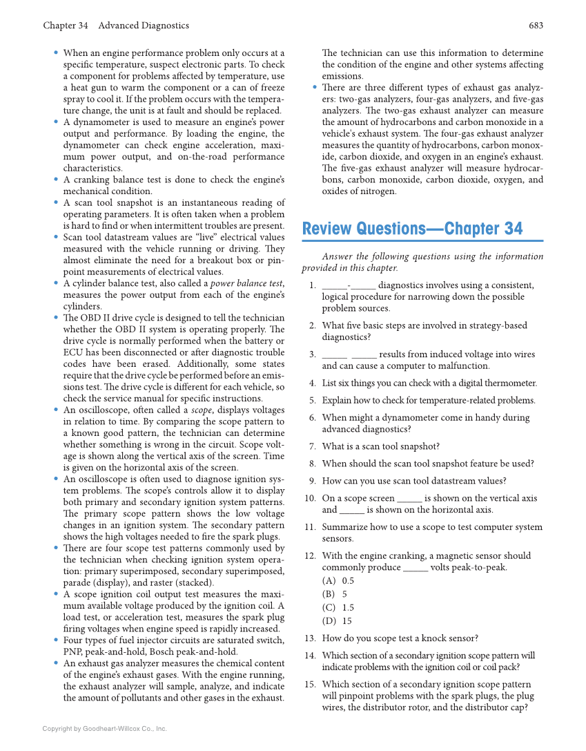 Auto Electricity and Electronics, 7th Edition, Online Textbook page 683