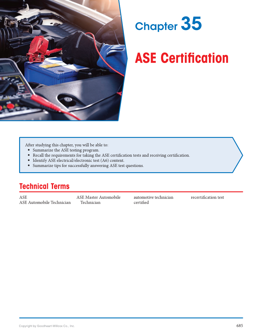 Auto Electricity and Electronics, 7th Edition, Online Textbook page 685