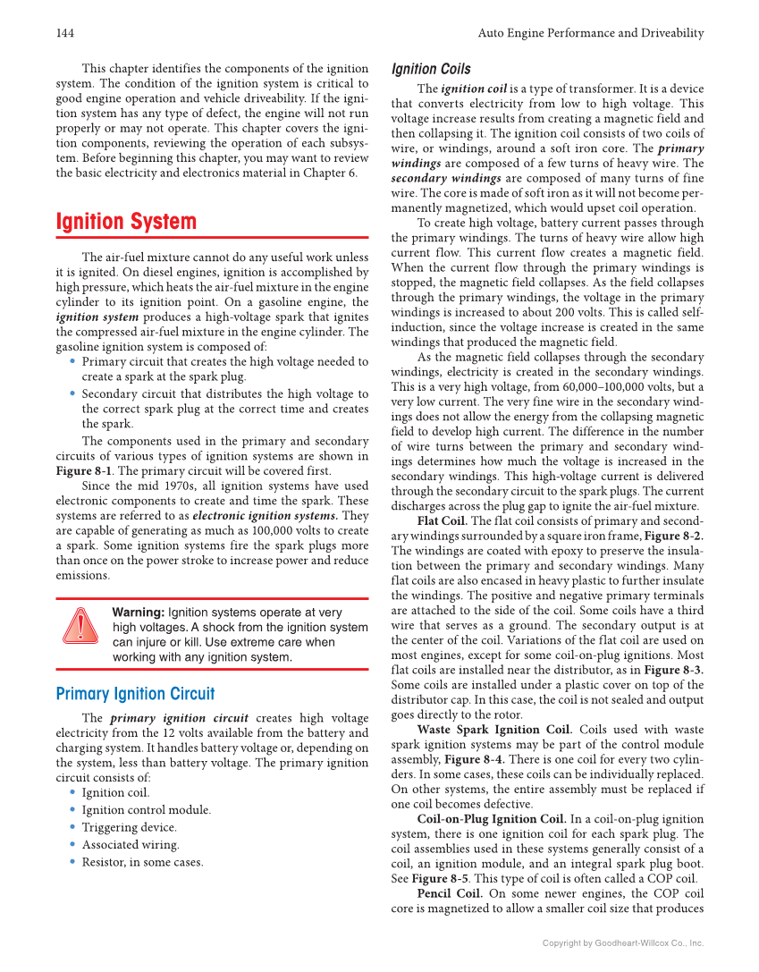 Auto Engine Performance and Driveability, 5th Edition, Online Textbook page 144