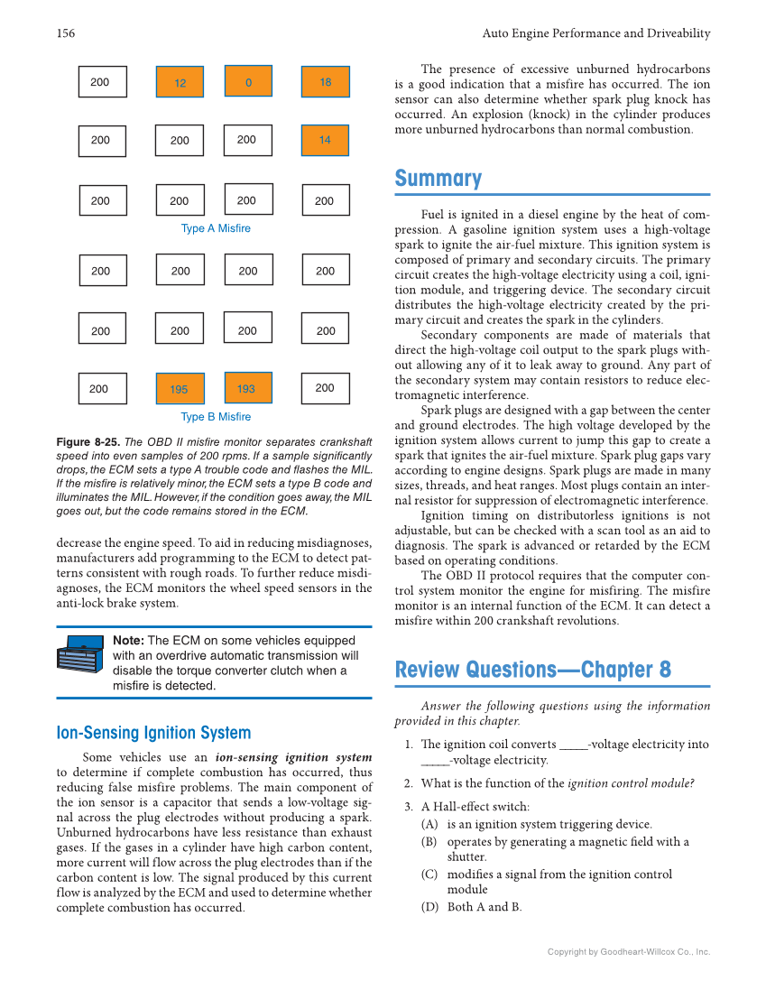 Auto Engine Performance and Driveability, 5th Edition, Online Textbook page 156