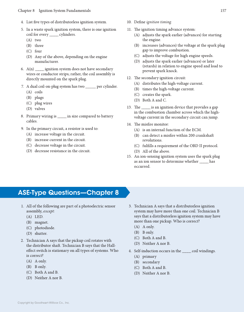Auto Engine Performance and Driveability, 5th Edition, Online Textbook page 157