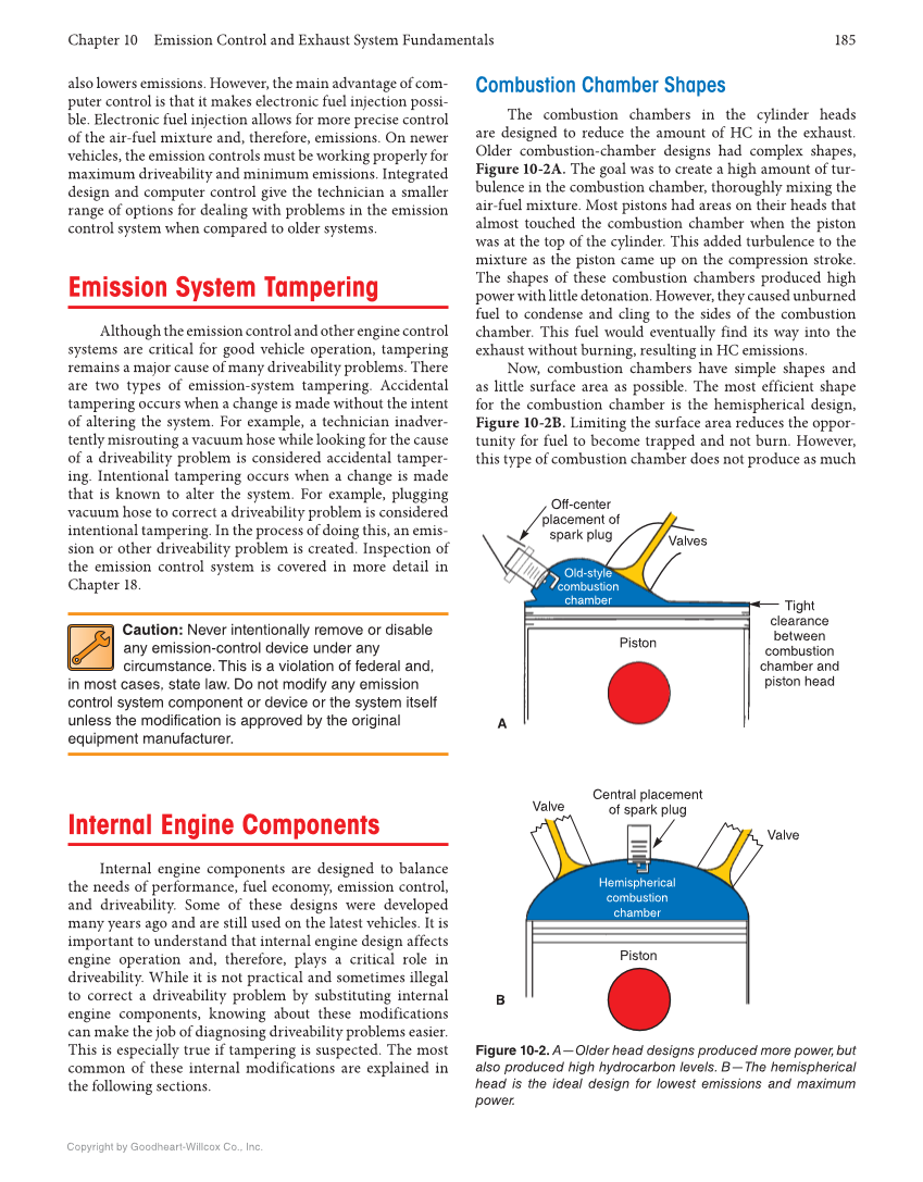 Auto Engine Performance and Driveability, 5th Edition, Online Textbook page 185