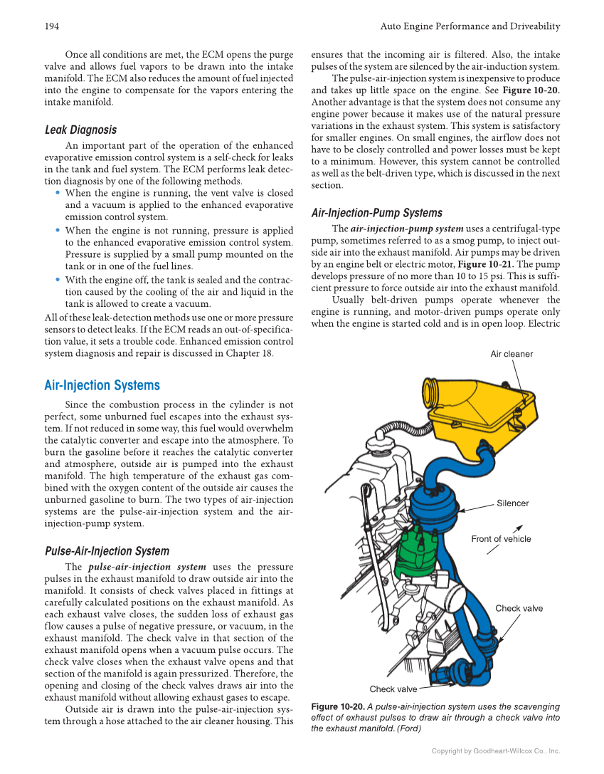 Auto Engine Performance and Driveability, 5th Edition, Online Textbook page 194