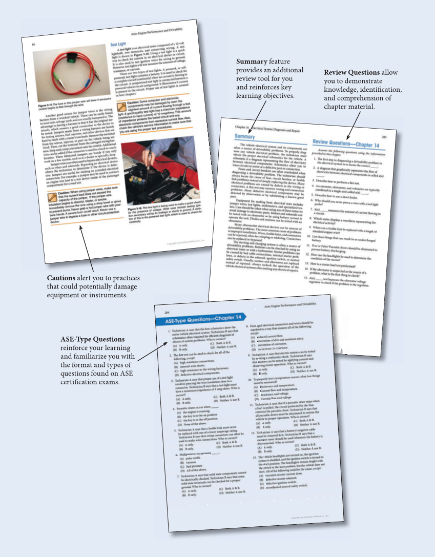 Auto Engine Performance and Driveability, 5th Edition, Online Textbook page W5