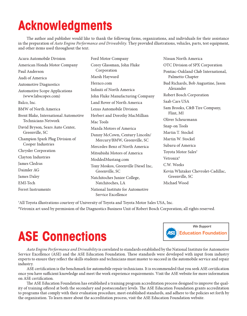 Auto Engine Performance and Driveability, 5th Edition, Online Textbook page W9